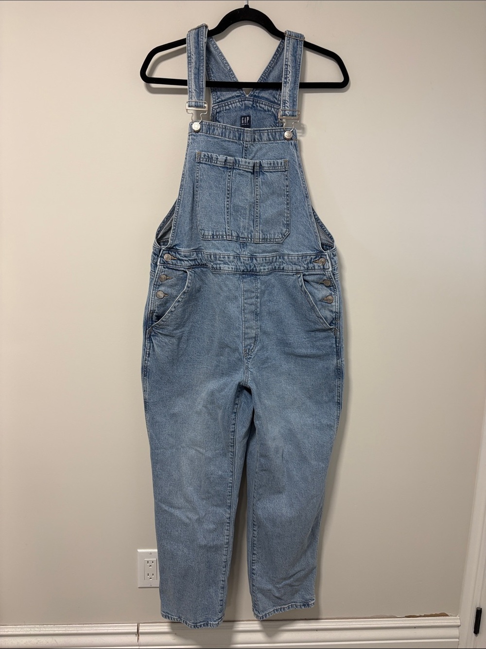 GAP Light Blue Denim Women's Overalls with Front Pocket